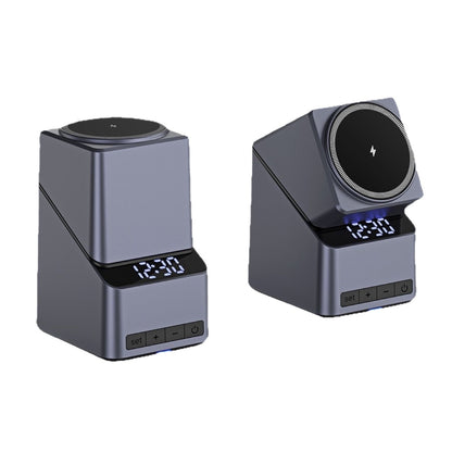 Touch Rotation Adjustment Wireless Charger With Clock